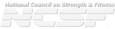 National Council of Strength and Fitness logo